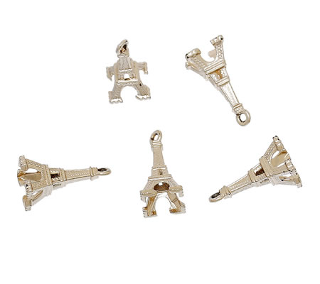 1x Bedeltje Parijs RoseGold