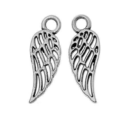 1x Klein Engel Vleugel Bedeltje Filigrain