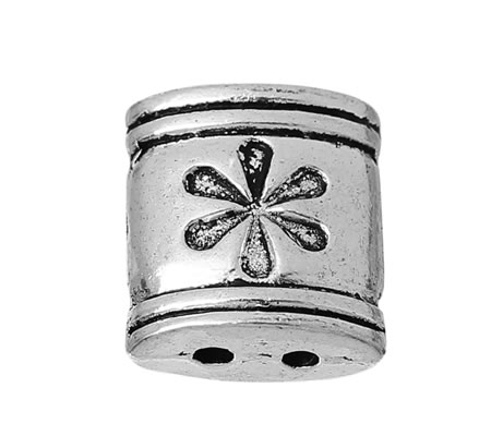 1x Verdelertje 2-gaats Donker Antiek Zilver