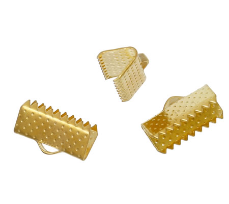 1x Koord Klem Goudkleurig