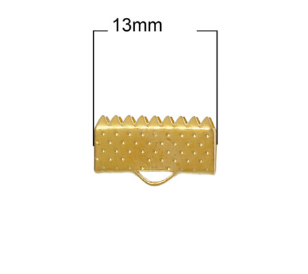 1x Koord Klem Goudkleurig