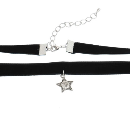 1 Meter Fluwelen Velours Band Zwart 13 mm