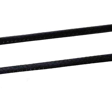 1 Meter nylon soepel vallend wax 1 mm koord Zwart