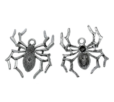 1x Bedel Dikke Spin Donker Zilver