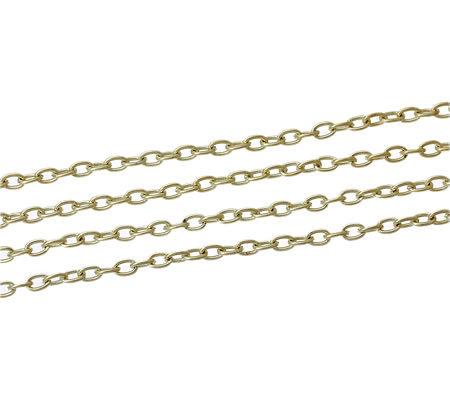 10 meter Licht Geelgoud kleurige Ketting