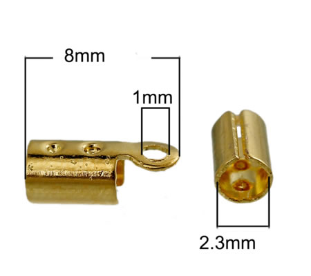 10x koordklem goudkleurig