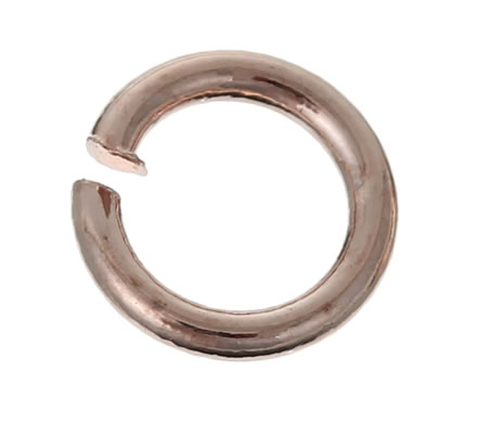 100x Open ring Rosegold 4 mm