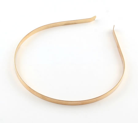 Diadeem Metaal 3 mm breed Goudkleurig