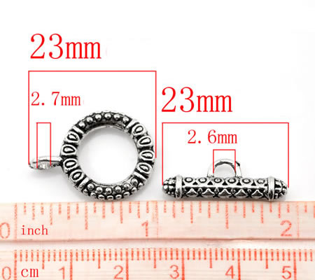 1x slotje Donker Zilver