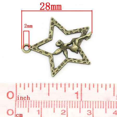 Engeltje/Ster bedel brons