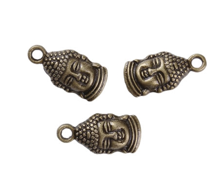 1x Klein Bedeltje Boedha Brons