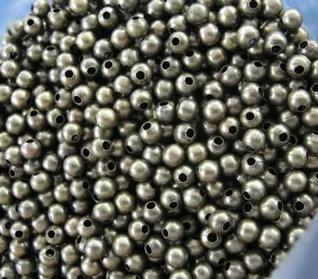 100x licht brons 3 mm kraaltje