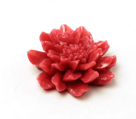 1x cabochon Rood/Bruin