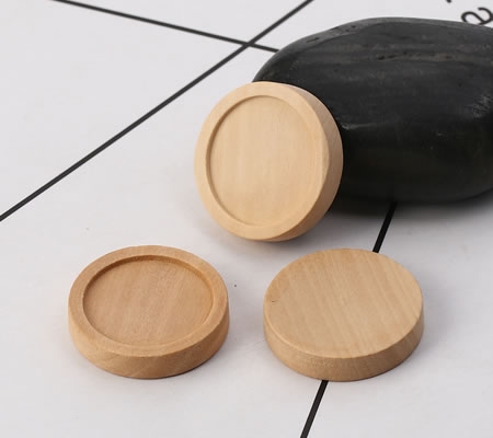 1x Cabochon houder Hout voor 20 mm