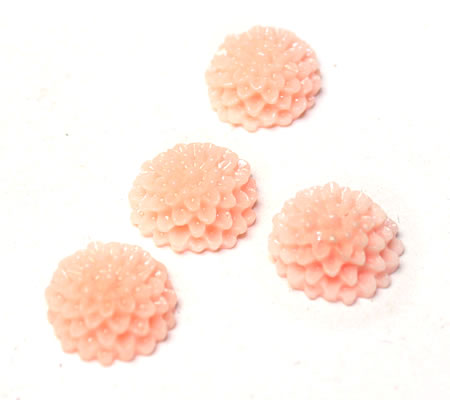 Cabochon chrysant Licht Roze