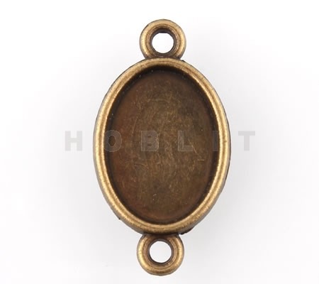 Cabochon setting Brons Ovaal 14 x 10 mm