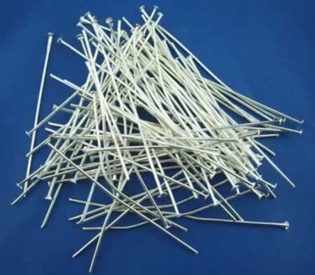 250x nietstiften lichtzilver 50 mm