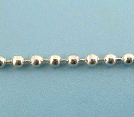 4 meter Ballchain donker zilver