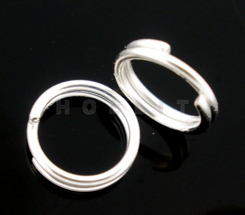 50 Splitring Licht Zilver