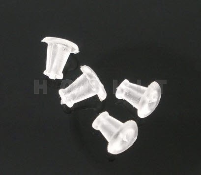 500x Rubberen Oorbelstoppertjes