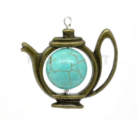 1x Kraal Theepotje Brons