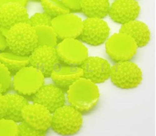 Cabochon Chrysant Lime Groen