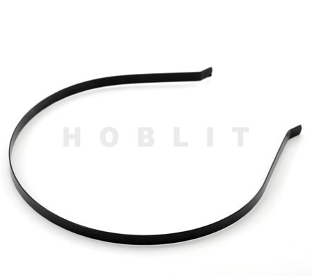 Haarband zwart metaal 3 mm