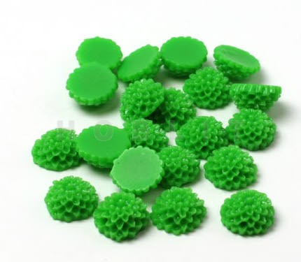 Cabochon Chrysant Groen