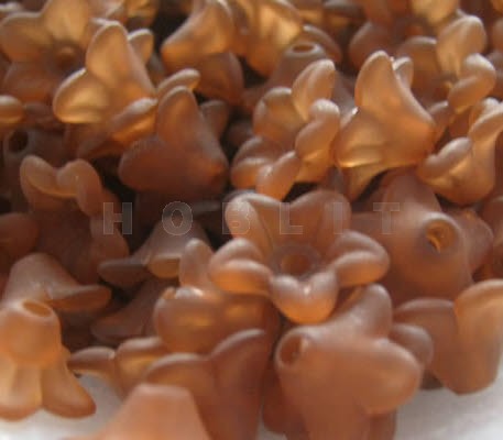 Frosted Bloemetje Bruin