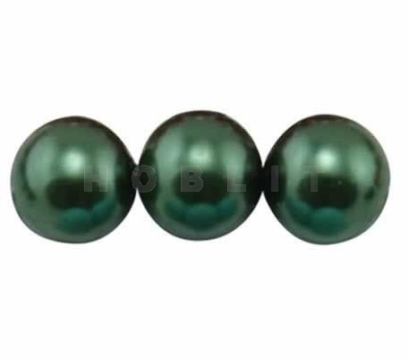 Snoertje Glasparels 4 mm Donker Groen