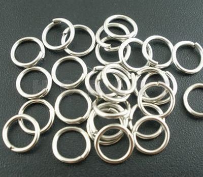 Open Ring Donker Zilver