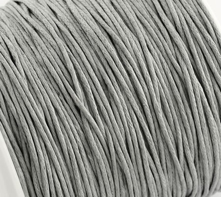 1 Meter Wax Koord Katoen Grijs