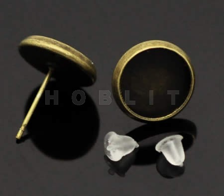 oorbelstekertjes Brons 10mm