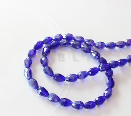 10 stuks Facet  Pegeltje  blauw