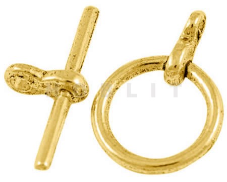3x Kapittel slotjes Antiek Goudkleurig Ring:12 x 3 mm Staafje : 19 x 3 mm Kleur Antiek Goud