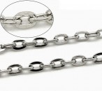 10 Meter Ketting Donker Zilver Ketting