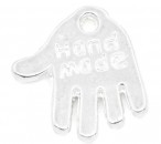 10 stuks "Hand made" Bedel Licht Zilver