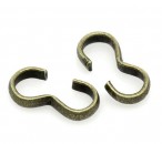 10x Koordklem W-Connector Brons (klein)