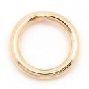 50 stuks Open ring RoseGold 6 mm