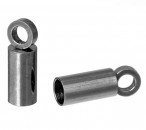 4x Koordkapje Donkerzilver RVS - Roestvrijstaal