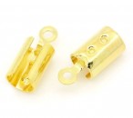 10x koordklem Goudkleurig