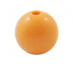 50x Glanzende Acryl kraal Licht Oranje