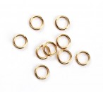20x roestvrijstalen (304) open ring 5 x 0.7 mm Goud
