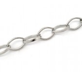 4 Meter Ketting Donker Zilver