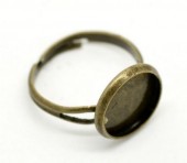 Bronzen Cabochon Ring