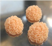 1x Cabochon Licht Zalm Ovaal 13 x 18 mm