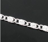 5 meter Ketting Lichtzilver Gesoldeerd