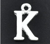 1x Bedel lichtzilver - letter "K"