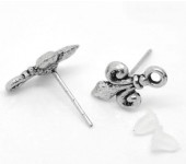 1 paar Stekertjes Fleur-de-Lis