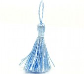 1x Kwastje Licht Blauw